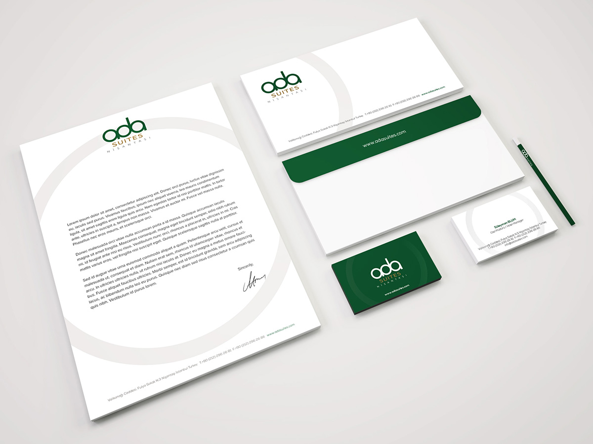 Ada Suites Hotel Corporate Identity Design Pcs. 