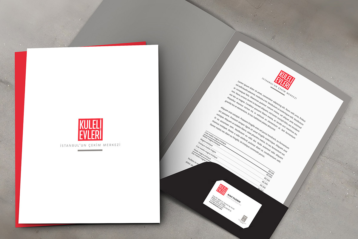 Construction Corporate Identity Design Pocket Folder