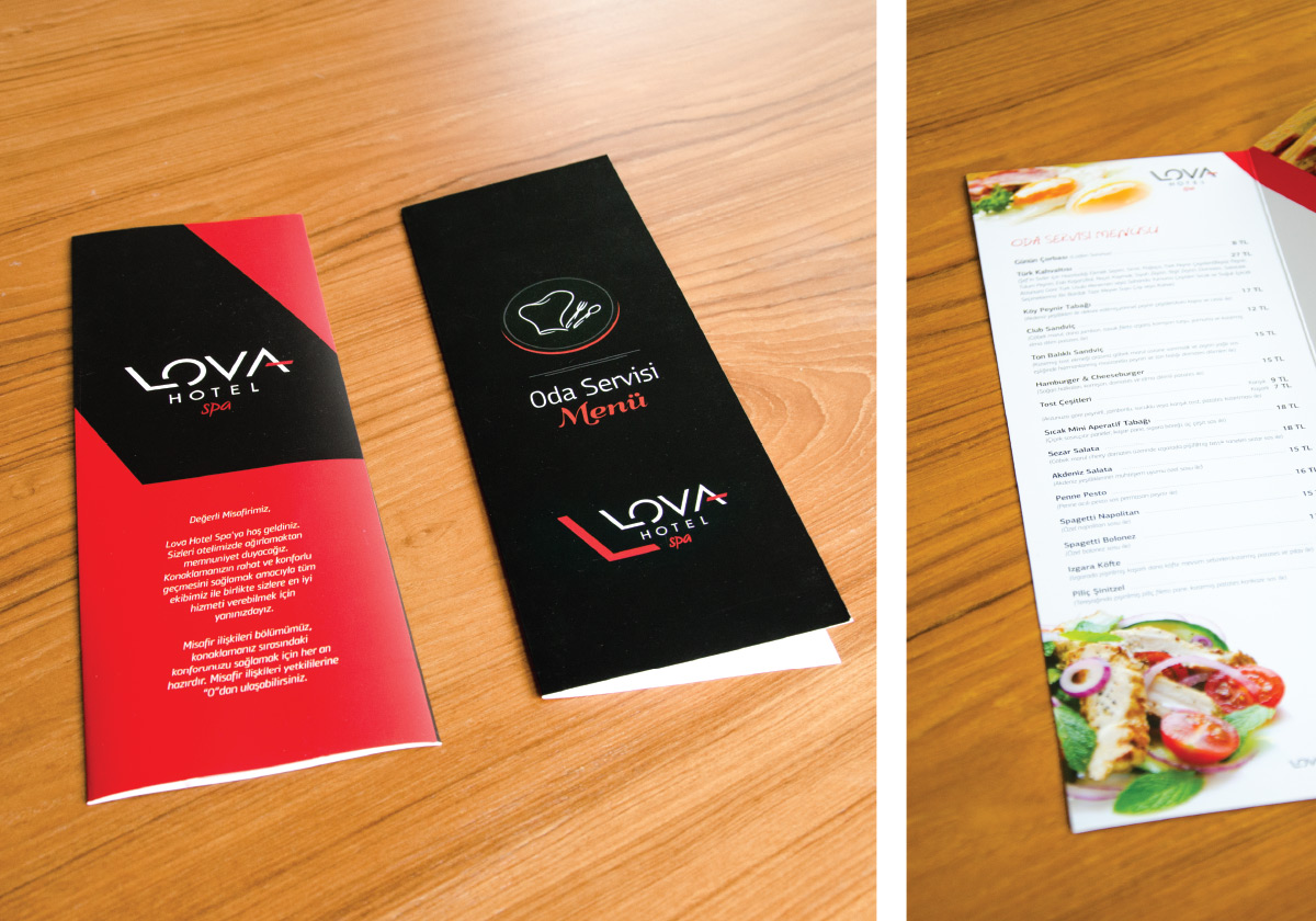 Hotel Corporate Identity Design Menu