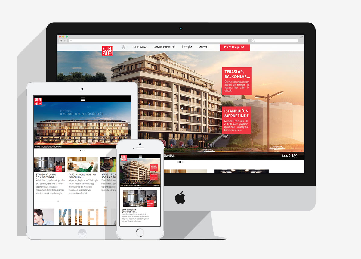 Kuleli Evleri İnşaat Web Sitesi Tasarımı